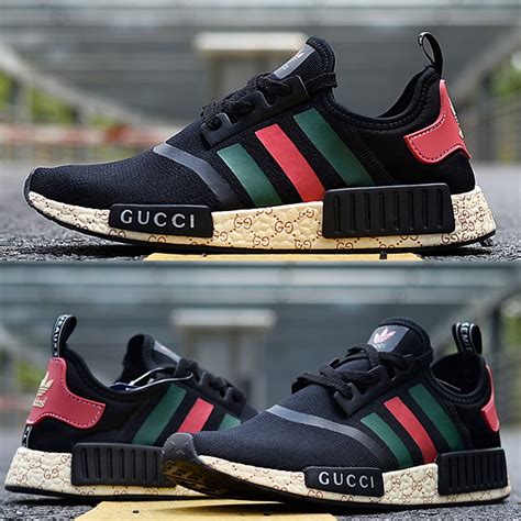 adidas nmd r1 pk primeknit x gucci bee black|Adidas X Gucci jewelry.